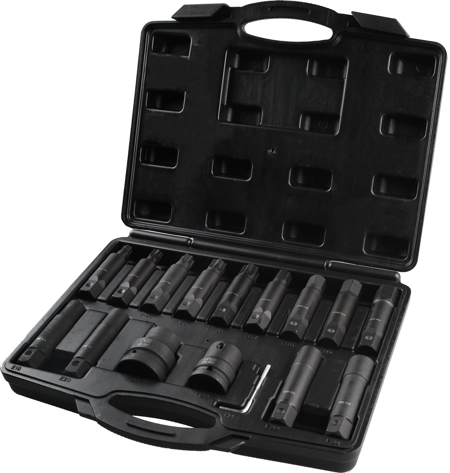 POWERHAND 16Pc 3/4" & 1" Deep Impact Bit Set
