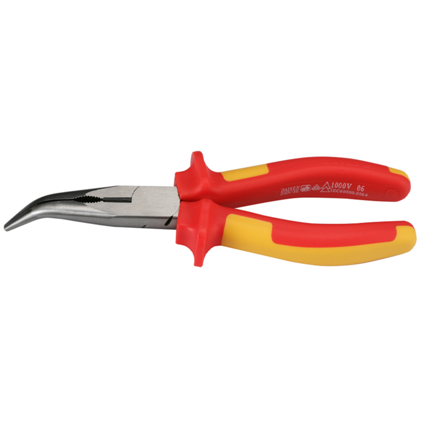 BOXO VDE 1000V 45 Degree Long Nose Pliers - 8"
