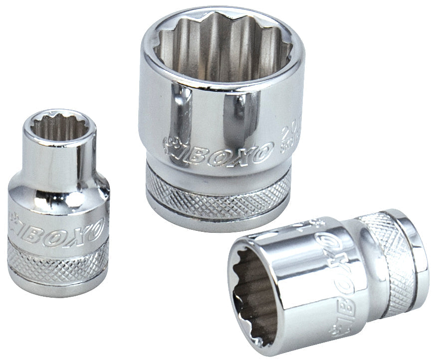 BOXO 3/4" 12Pt Socket - Sizes 19mm - 32mm