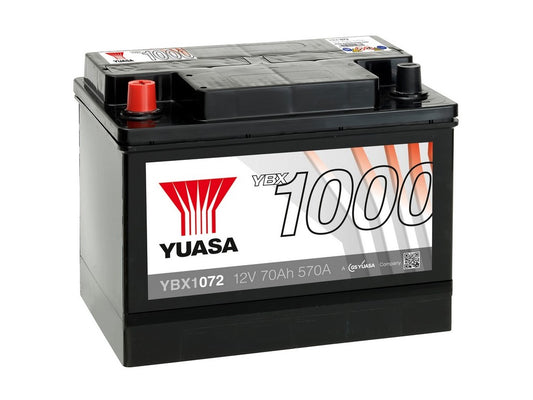 YBX1072 12V 72Ah 600A Yuasa Battery
