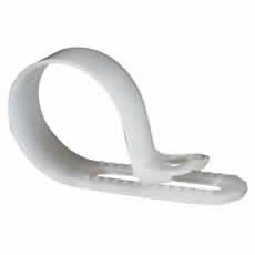 Clip Cable 14-22mm White Nylon