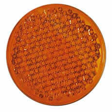 Reflector Amber 55mm Round Adh