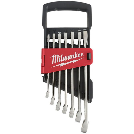 Milwaukee 7pc Maxbite Metric Comb. Spanner Set–1pc