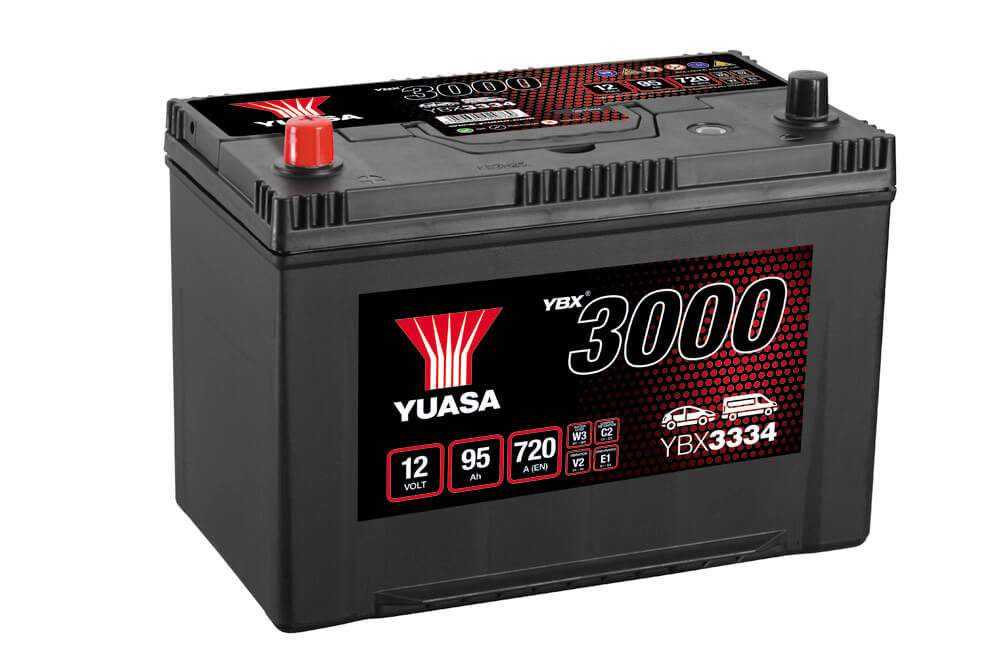 YBX3334 12V 95Ah 720A Yuasa SMF Battery