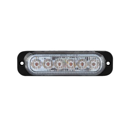 R65 Slimline High Intensity 6 Amber LED Warning Light (10 flash patterns)