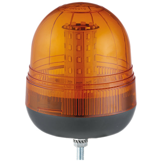 Single Bolt Multifunction Amber LED Beacon - 12/24V