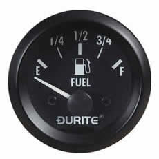 12V Illuminated Fuel Gauge with Sender - 52mm