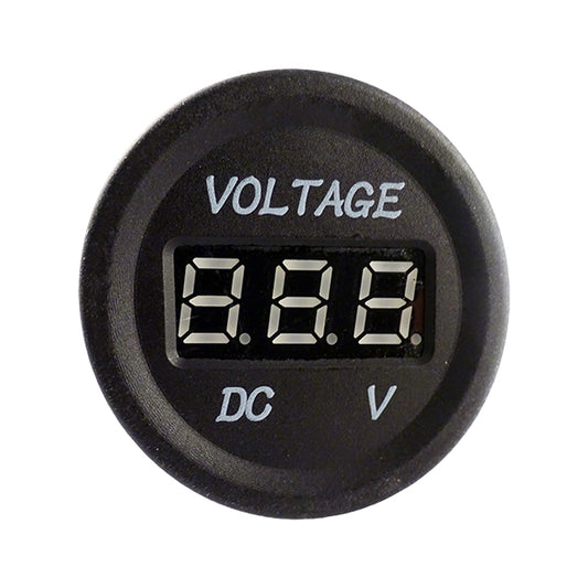 Illuminated Voltmeter for 28mm panel - 12V/24V