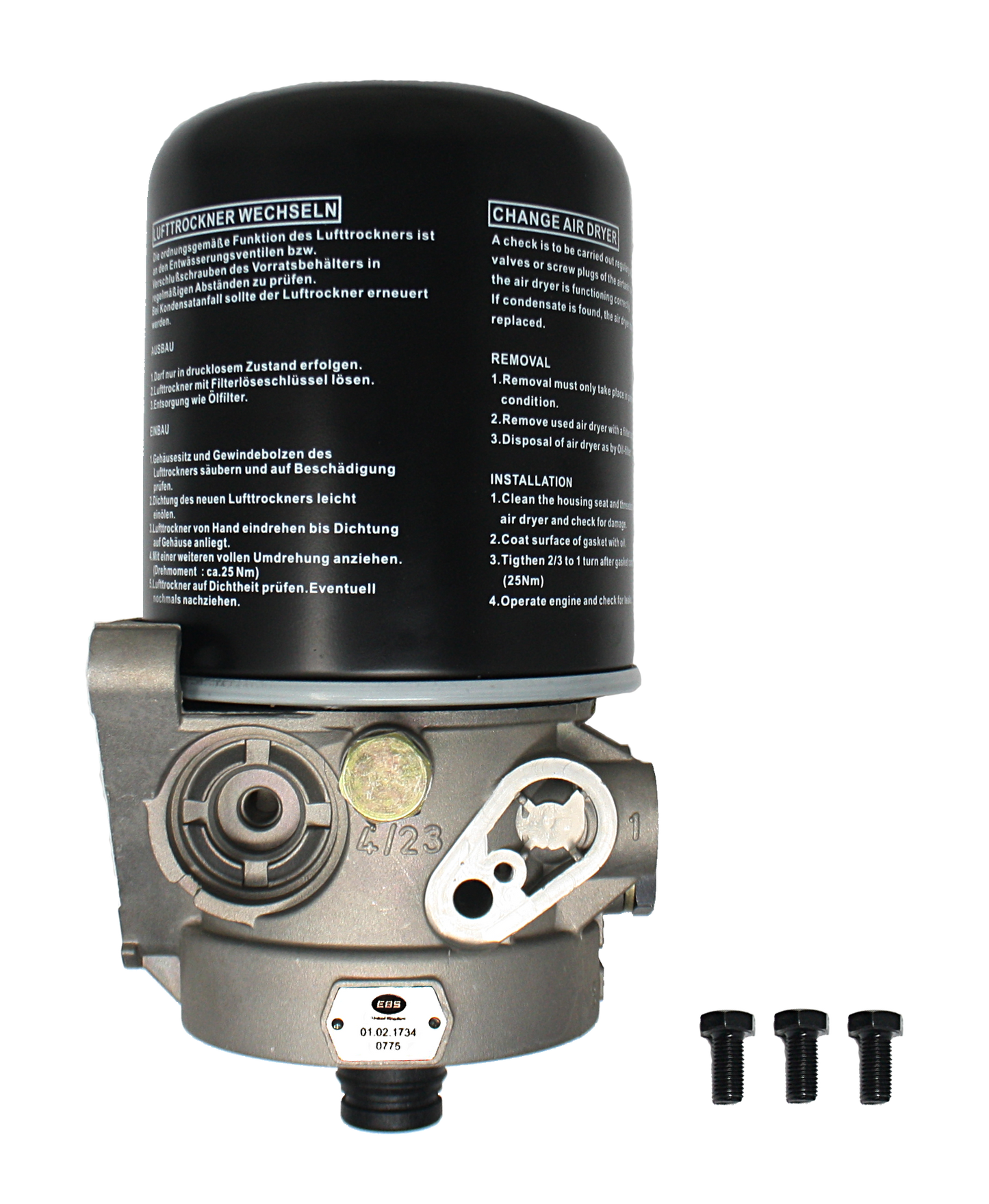 EBS 01.02.1734 AIR DRYER ( LA6734 )