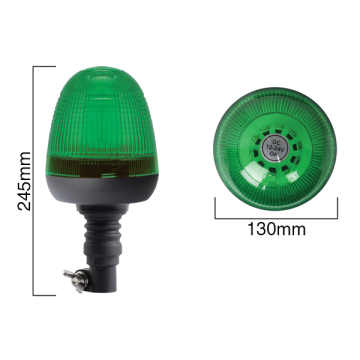Green LED Beacon 12-24v - Spigot Fixing