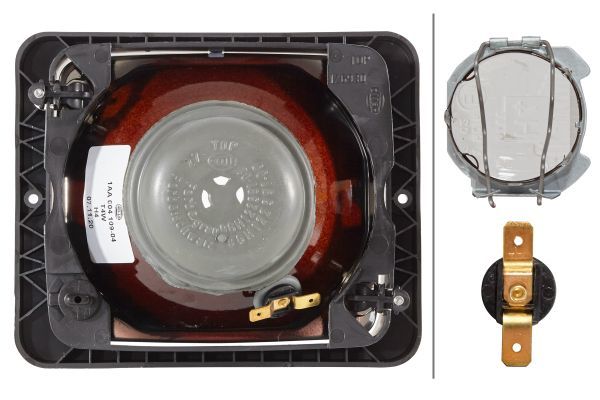 HELLA 1AA 004 109-041 Halogen Headlight 12/24V transparent Blade Terminal- right/left