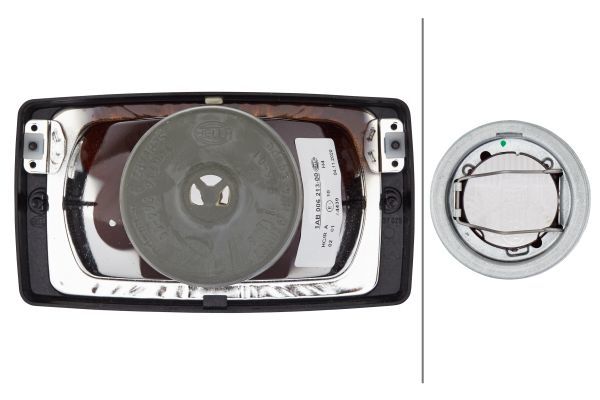 HELLA 1AB 006 213-001 Halogen Headlight Modul 6213 for Claas / Fendt for right-hand traffic- right/left