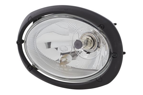 HELLA 1AB 996 157-081 Halogen Headlight Oval 120 12V oval Clear diffusing lens Male- right/left