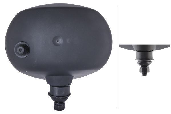 HELLA 1AB 996 157-131 Halogen Headlight Oval 120 12V oval/SAE Clear diffusing lens Male - left /right