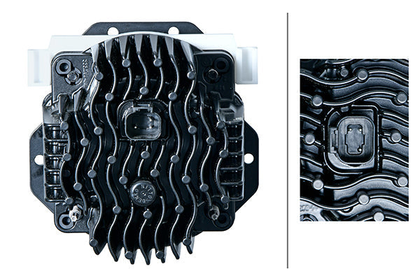 HELLA 1AL 015 318-211 DE/LED Insert Headlight 90mm Essential L4565 12/24V round 3-pin connector - left /right