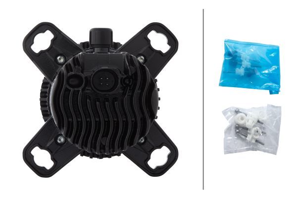 HELLA 1BL 012 488-021 DE Insert Headlight 90mm performance L4060 24/12V round SAE Crystal clear FEP both sides