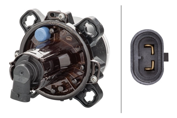 HELLA 1BL 247 042-197 DE Headlight 90mm performance 12V round Hardened diffusing lens transparent- right/left