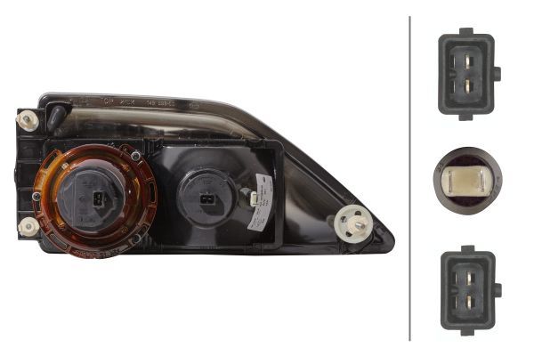 HELLA 1DL 007 859-051 DE/Halogen Headlight for right-hand traffic - left