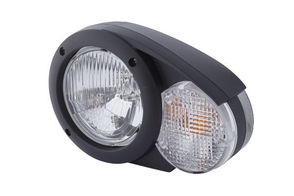 HELLA 1E3 996 160-011 Halogen Headlight Combi 133 12V round Grey DEUTSCH plug - left