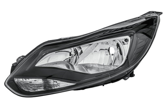 HELLA 1EA 354 994-031 Halogen Headlight for Ford Focus III Black for right-hand traffic - left