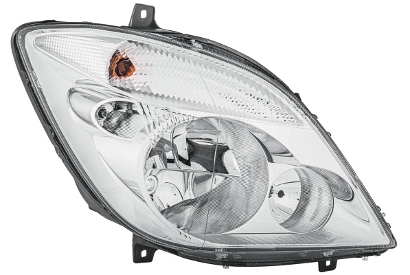 HELLA 1EB 247 012-021 FF/Halogen Headlight for Mercedes-Benz Sprinter 3,5-T Box (906) for right-hand traffic- right