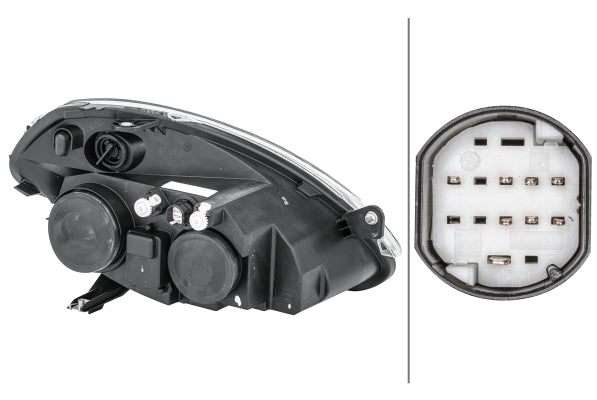 HELLA 1EB 270 521-231 Halogen Headlight for Lancia Ypsilon (843_) for right-hand traffic - left