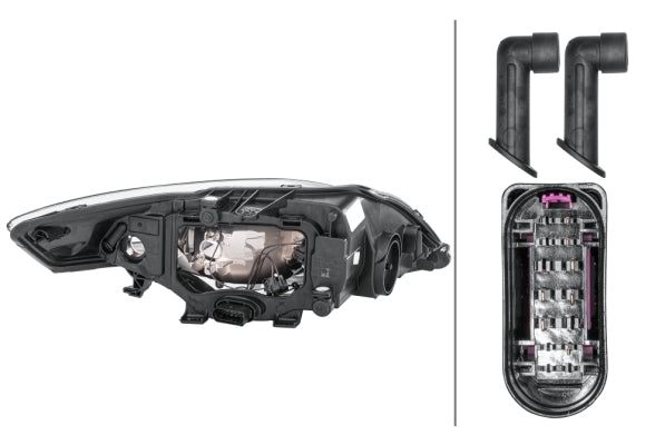 HELLA 1EB 354 996-011 Halogen Headlight for Ford Mondeo IV Turnier (BA7) for right-hand traffic - left