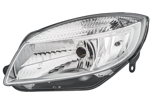 HELLA 1ED 247 025-211 Single Headlight/FF/Halogen Headlight for Skoda Fabia II (542) for right-hand traffic - left