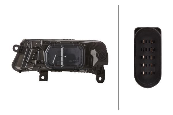 HELLA 1EE 008 880-021 Halogen Headlight for Audi A6 Avant (4F5, C6) for right-hand traffic- right