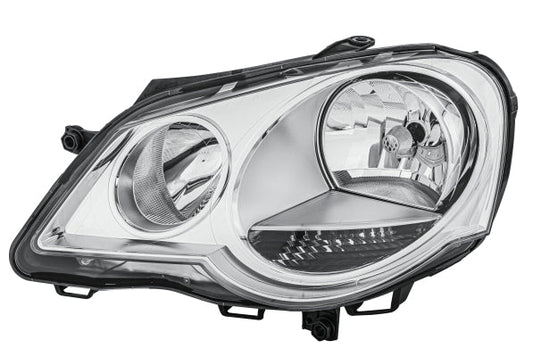 HELLA 1EE 247 019-171 Halogen/FF Headlight for VW Polo (9N_) for right-hand traffic - left