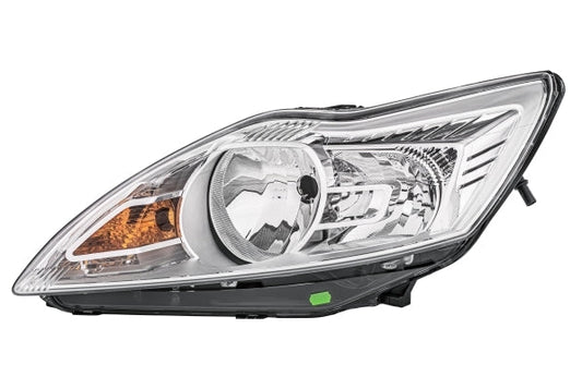 HELLA 1EE 354 257-011 Halogen Headlight for Ford Focus II (DA_, HCP, DP) Chrome for right-hand traffic - left