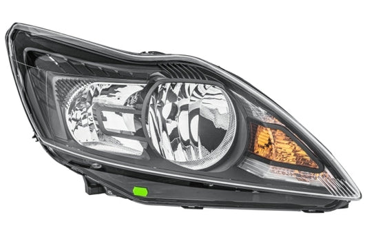 HELLA 1EE 354 257-041 Halogen Headlight for Ford Focus II (DA_, HCP, DP) Titanium Black for right-hand traffic- right