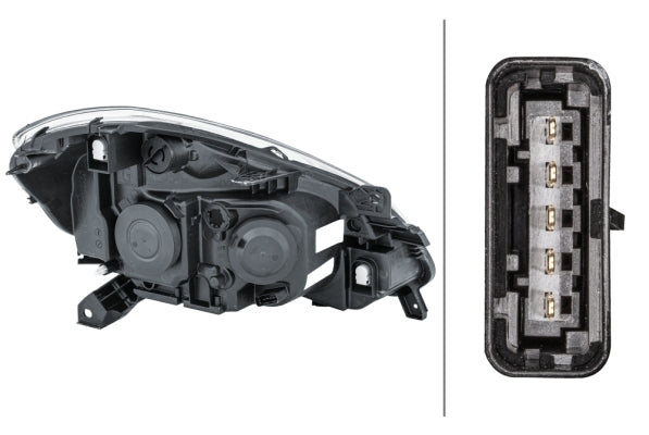 HELLA 1EE 354 536-011 Halogen Headlight for Renault Clio III (BR0/1, CR0/1) for right-hand traffic - left