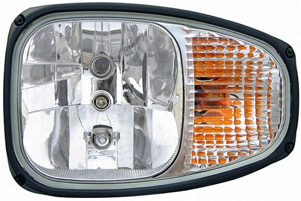 HELLA 1EE 996 174-287 Halogen Headlight Combi 220 12V Hardened diffusing lens transparent DEUTSCH plug- right