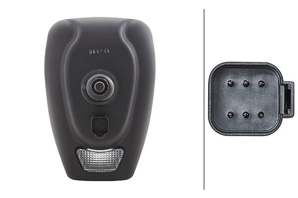 HELLA 1EE 996 174-337 Bulb Headlight Combi 220 12V/SAE Hardened diffusing lens transparent DEUTSCH plug- right/left