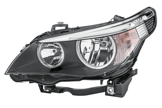 HELLA 1EF 008 673-071 Halogen Headlight for BMW 5 (E60) for right-hand traffic - left