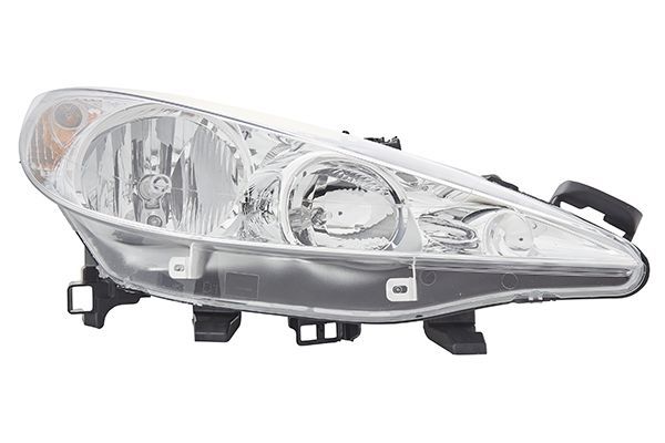 HELLA 1EF 354 533-021 Halogen Headlight for Peugeot 207/207+ (WA_, WC_) for right-hand traffic- right