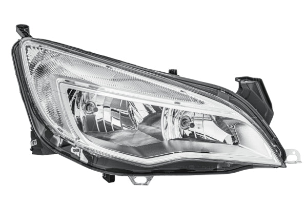 HELLA 1EG 010 011-321 FF/Halogen Headlight for Opel Astra J (P10) Chrome for right-hand traffic- right
