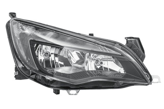 HELLA 1EG 010 011-361 Halogen/FF Headlight for Opel Astra J (P10) Black for right-hand traffic- right