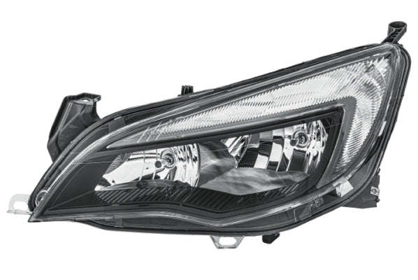 HELLA 1EG 010 011-371 Halogen/FF Headlight for Opel Astra J (P10) Sport, SXI, SRI Black for right-hand traffic - left