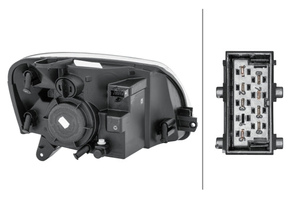 HELLA 1EG 010 196-011 Halogen Headlight for Citroën Berlingo (M_) for right-hand traffic - left