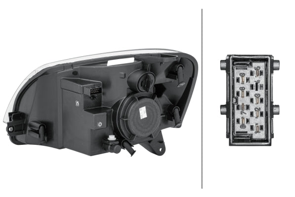 HELLA 1EG 010 196-021 Halogen Headlight for Citroën Berlingo (M_) for right-hand traffic- right