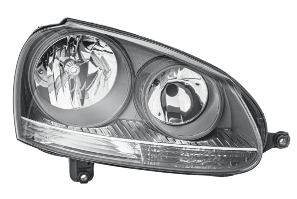 HELLA 1EG 247 007-421 Halogen Headlight for VW Golf V (1K1) Grey for right-hand traffic- right