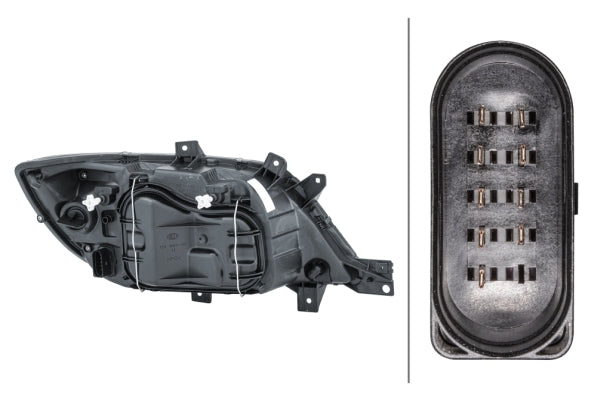 HELLA 1EH 246 047-011 Halogen Headlight for Mercedes-Benz Sprinter 3-T Chassis (903) for right-hand traffic - left
