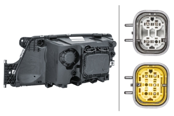 HELLA 1EH 354 987-041 Halogen Headlight for right-hand traffic- right
