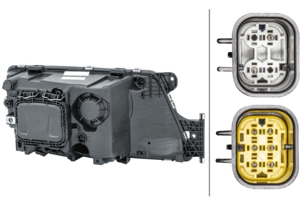 HELLA 1EH 354 987-051 Halogen Headlight for right-hand traffic - left