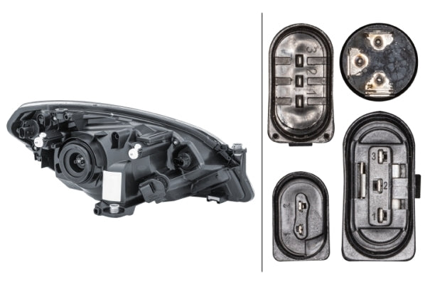 HELLA 1EJ 010 672-011 Halogen Headlight for Skoda Citigo for right-hand traffic - left