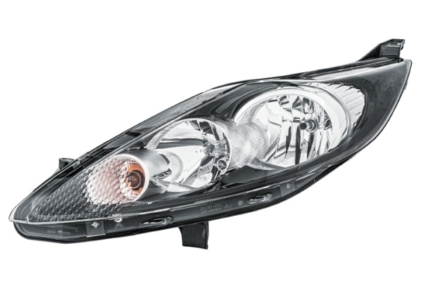 HELLA 1EJ 247 045-311 Halogen/FF Headlight for Ford Fiesta VI (CB1, CCN) Chrome/Black for right-hand traffic - left