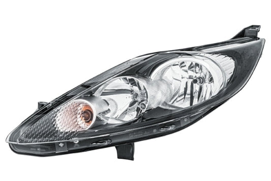 HELLA 1EJ 247 045-311 Halogen/FF Headlight for Ford Fiesta VI (CB1, CCN) Chrome/Black for right-hand traffic - left