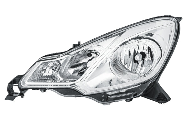 HELLA 1EJ 354 674-011 Bulb Headlight for Citroën C3 II (SC_) Chrome for right-hand traffic - left
